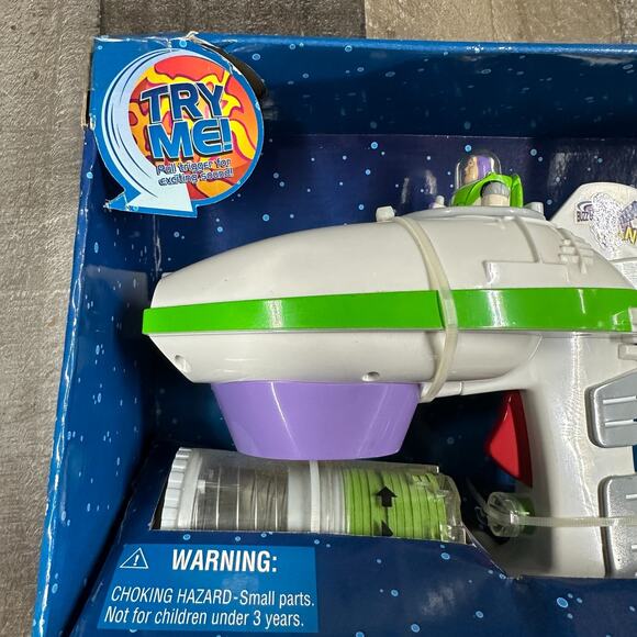 Rare Buzz Lightyears Space Ranger Spin Spaceship Rocket Disc Shooter Disney Park - Picture 12 of 12